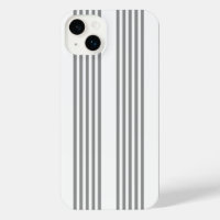 Grey and white five stripes pattern