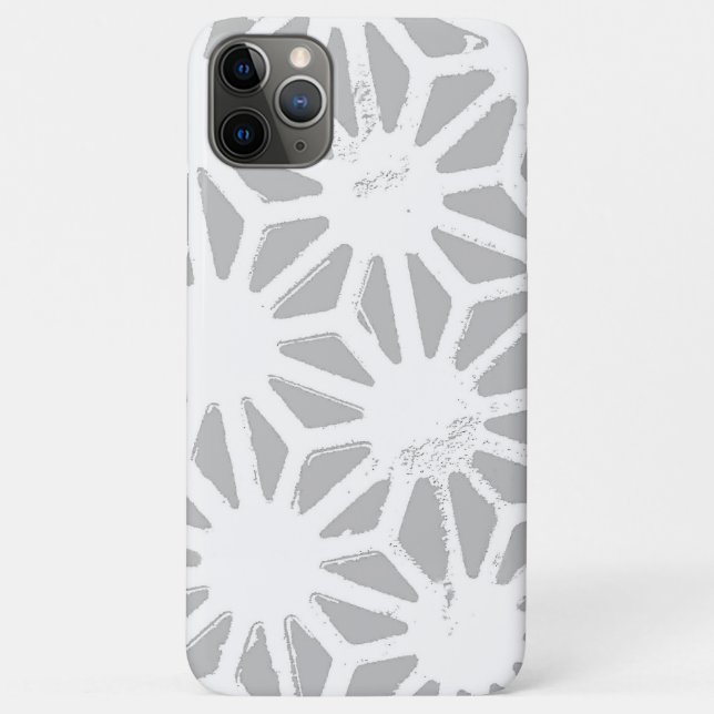 Grey and white geometric pattern Case-Mate iPhone case (Back)