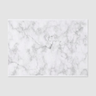 Grey And White Marble Pattern Tissue Paper