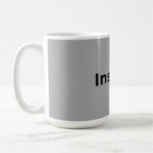 Grey and white mug