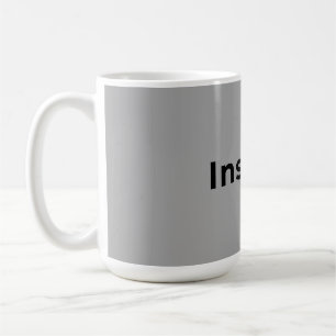 Grey and white mug
