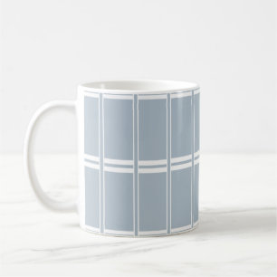 Grey and white pattern coffee mug