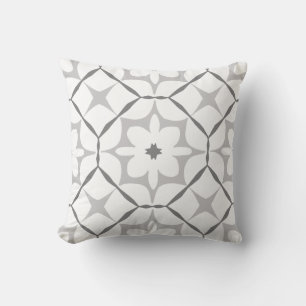 Grey and White Pattern  Cushion