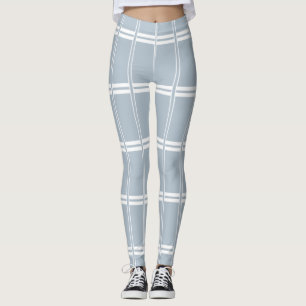Grey and white pattern leggings