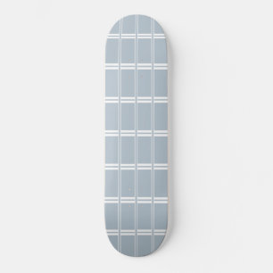 Grey and white pattern skateboard