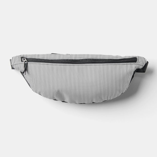 Grey and white stripes bum bags (Lay Down)