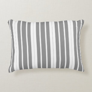 Grey and white Stripes Decorative Cushion