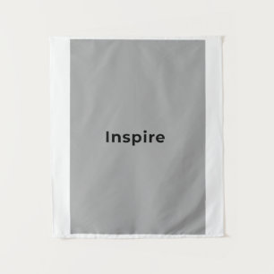 grey and white tapestry