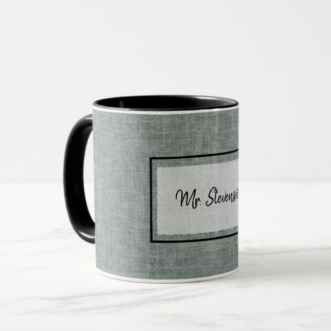 Grey and white texture. mug (Front Left)