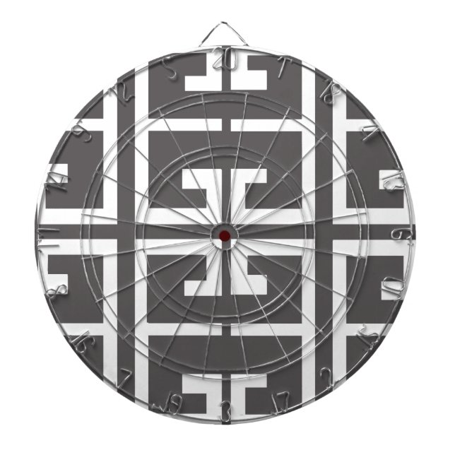 Grey and White Tile Dartboard (Front)