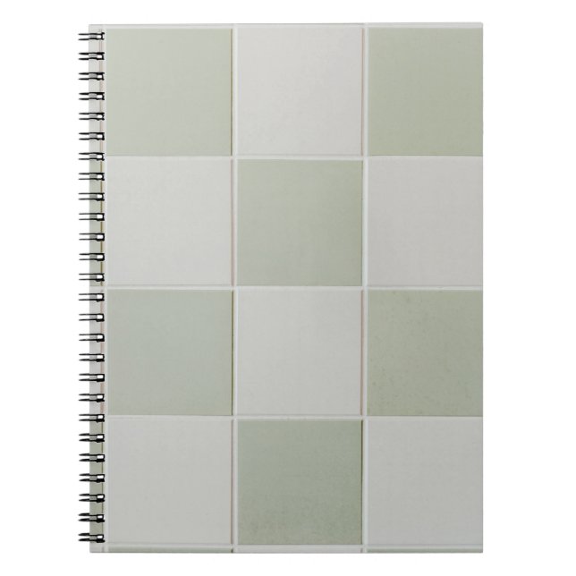 Grey and white tiles notebook (Front)