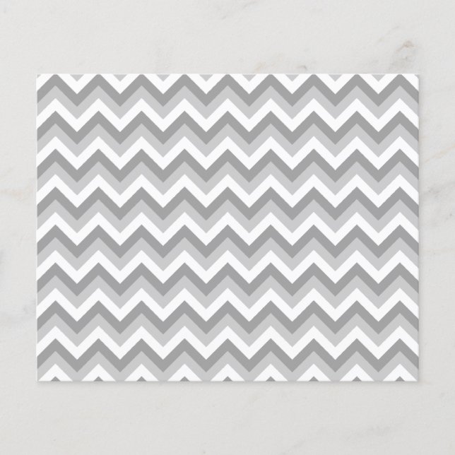 Grey and White Zigzag Pattern. (Front)