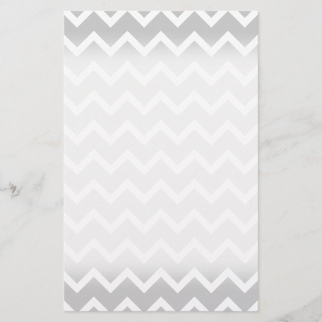 Grey and White Zigzag Stripes. (Front)