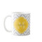 Grey and Yellow Chevron Custom Monogram