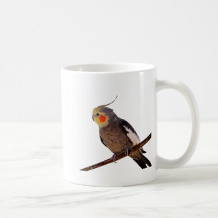 Grey and Yellow Cockatiel Pet Bird Colour Photo Coffee Mug