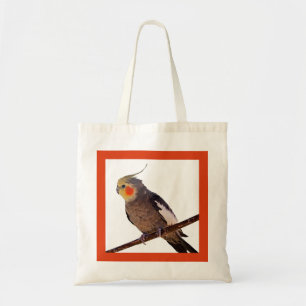 Grey and Yellow Cockatiel Pet Bird Colour Photo Tote Bag