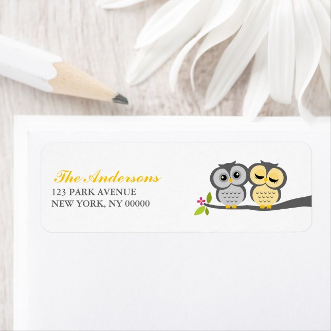 Grey and Yellow Owls Wedding (Insitu)