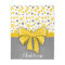 Grey and Yellow Polka Dots, Sunny Yellow Ribbon