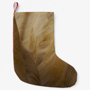 Grey and yellow stone small christmas stocking