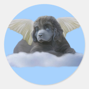 Grey Angel ~ I Believe Classic Round Sticker