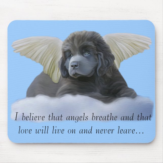 Grey Angel ~ I Believe Mouse Mat (Front)
