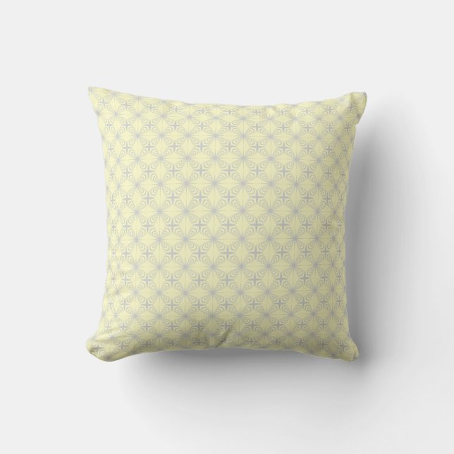 Grey Arabesque Cushion (Front)