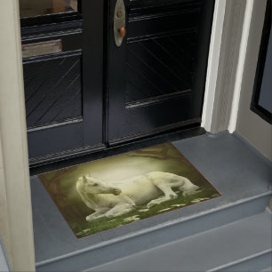 Grey Arabian Horse Doormat
