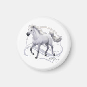 Grey Arabian Horse Magnet