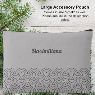 Grey Arches Glam Large Accessory Pouch