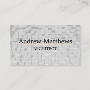 Grey Architect Home Construction Modern  Business Card