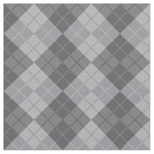 Grey Argyle Fabric