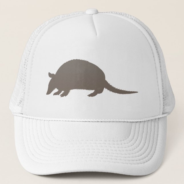 Grey Armadillo Trucker Hat (Front)