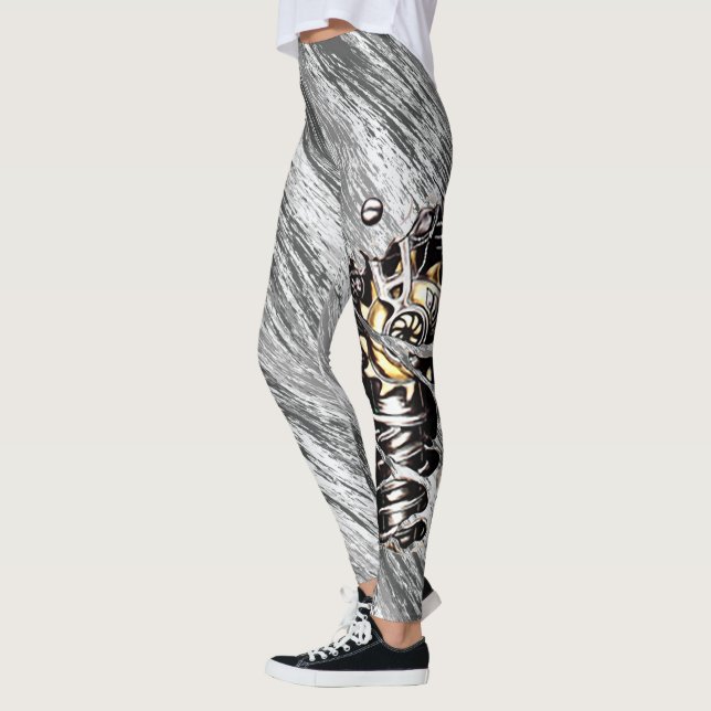 Grey army camo with macine leg leggings (Left)
