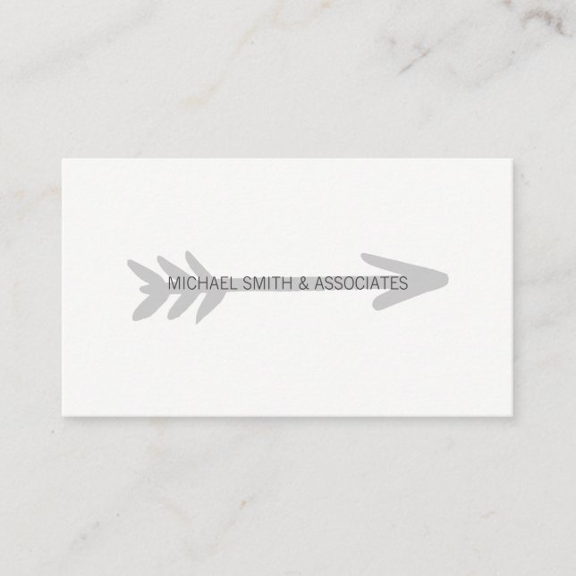 Grey Arrow Business Card (Front)