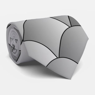 Grey Art Deco Design Tie