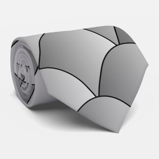 Grey Art Deco Design Tie