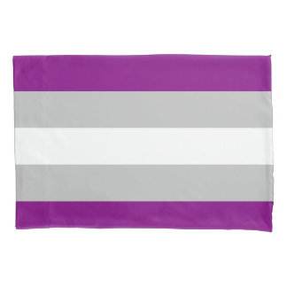 Grey-asexual Flag Pillowcase