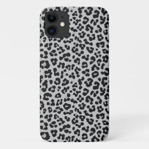Grey Ash Leopard Cheetah Animal Pattern iPhone 11 Case