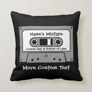 Grey Audio Cassette Tape Cushion