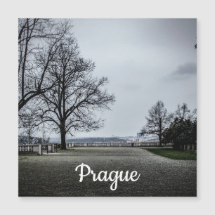 Grey autumn day in Prague Magnet
