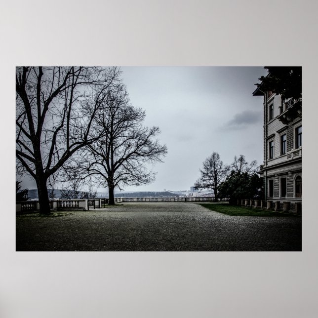 Grey autumn day in Prague Poster (Front)