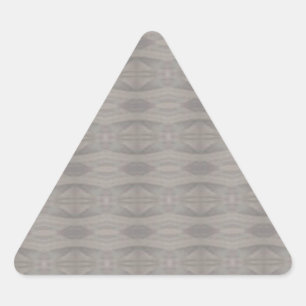 Grey Aztec Pattern Triangle Sticker