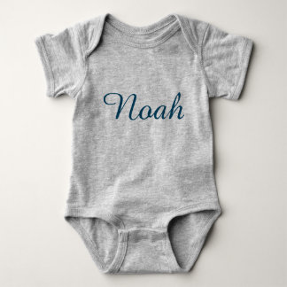 Grey Baby Bodysuit T-shirt 