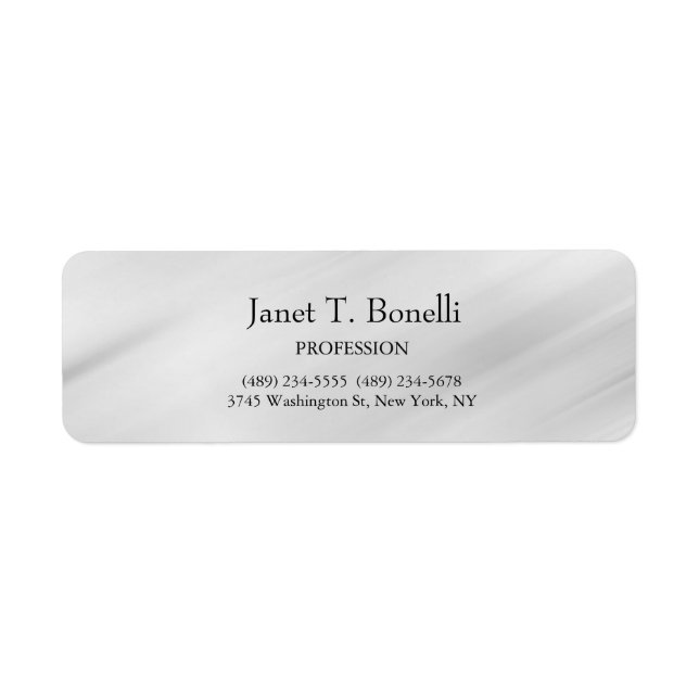 Grey Background Elegant Plain Simple Professional (Front)
