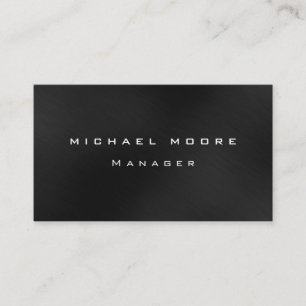Grey Background Pattern Manager Business Card