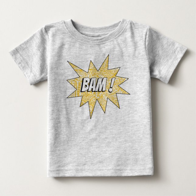 Grey BAM! Tee (Front)