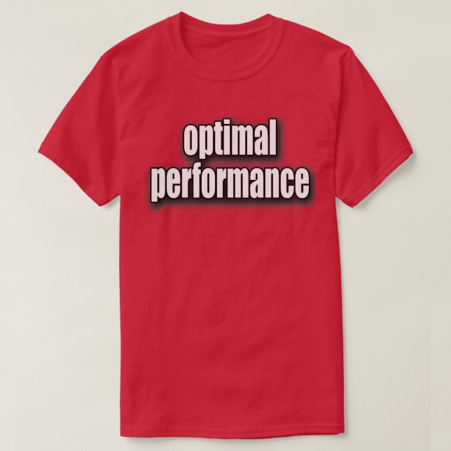 Grey Baseball Cap Optimal Performance T-Shirt (Design Front)