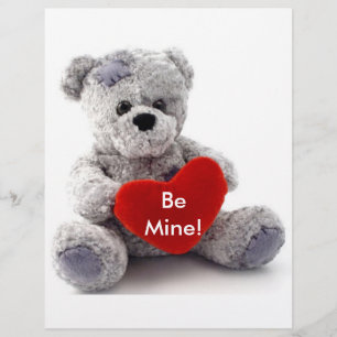 Grey Bear With Heart Flyer