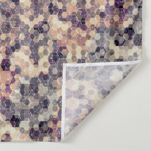Grey, beige geometric tapestry