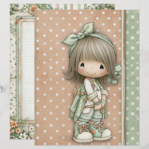 Grey Beige Sage Green Sandy Tan Polka Dot Two Diff